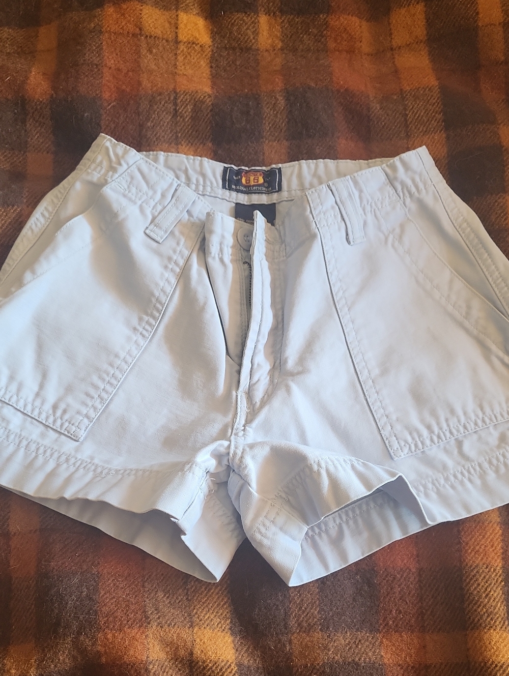 Route 66 White Women's Cargo Shorts